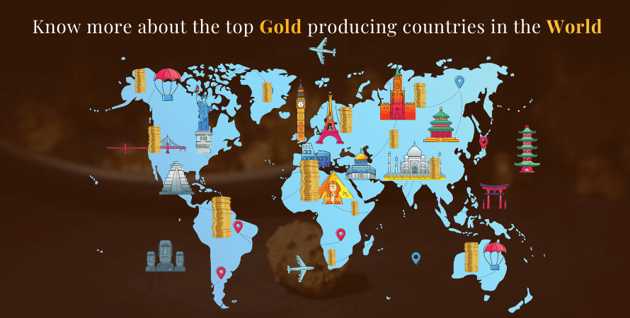 Know more about the top gold-producing countries in the world 