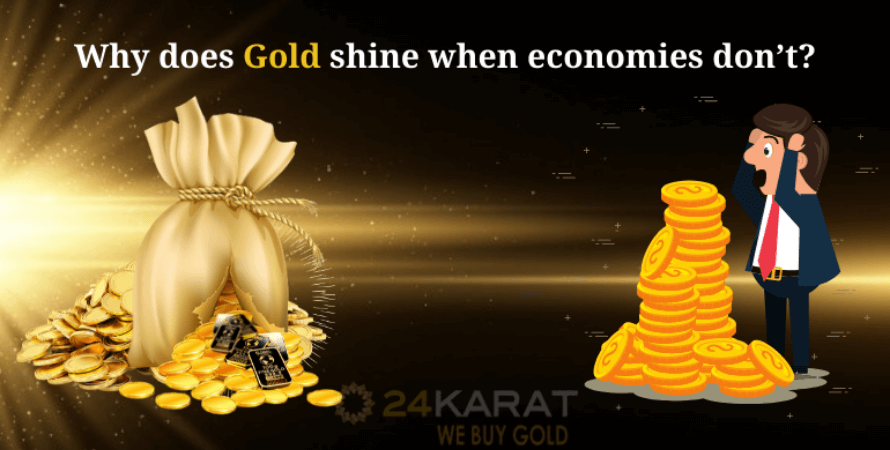 Why does gold shine when economies don’t?